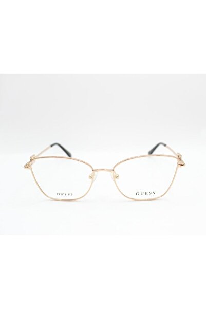 Guess GU2974 028 rectangular gold metal eyeglass frames