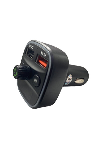 Ruan FM modulator Q1 function Bluetooth transmitter MP3 handsfree Black