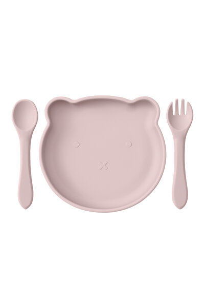 Choice3 11-dasty lilac Wholesale Silicone Baby Feeding Set BPA Free Suction D...