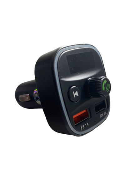 Ruan FM modulator Q1 function Bluetooth transmitter MP3 handsfree Black