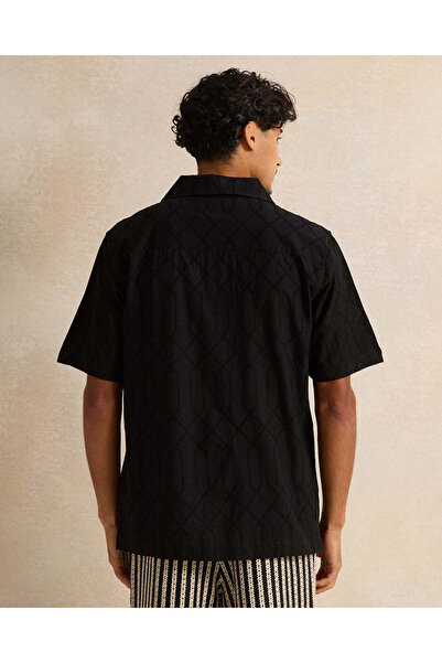 REDTAG Men Black Casual Shirt