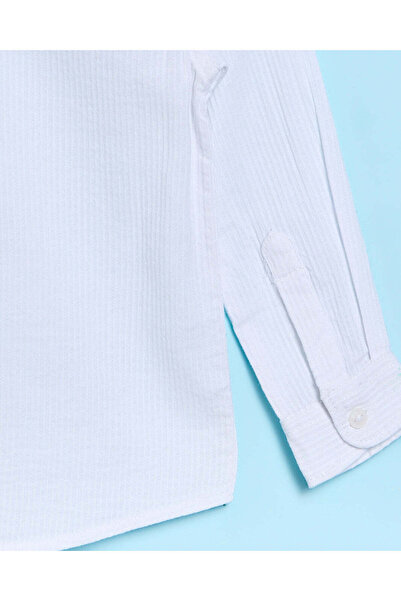 REDTAG Infant Boys White Oxford Shirt