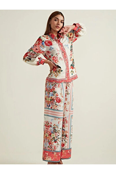 MYSMAR Multi Viscose Linen Co-ord Set - AFK1027 | Multi