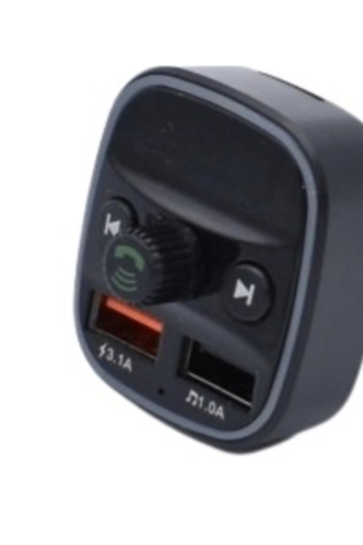 Ruan Q1 FM car modulator with bluetooth 2 USB outputs Black