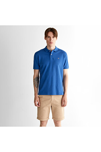 Gant Erkek Lacivert Regular Fit Çizgili Polo