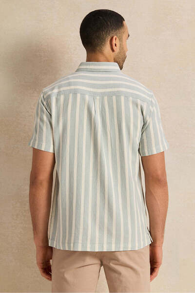 REDTAG Men Blue Casual Shirt