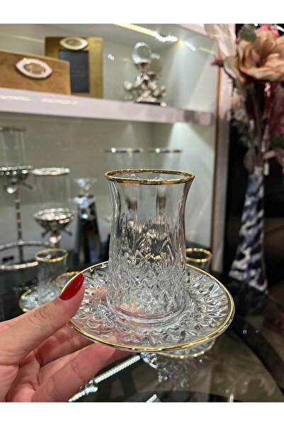 P&ORA PREMIUM KITCHEN PRODUCTS Odin Gold Real Gilt 6 Person Tea Set