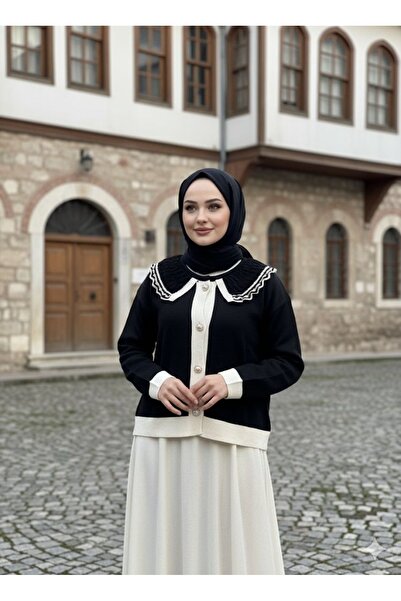 Gioni Triko Önlük Yaka Hırka