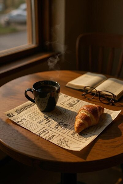 evikonu ورق زيت منقوش ذاتيًا| 50 ورقة عرض بنمط صحيفة عتيقة| نمط مختلط