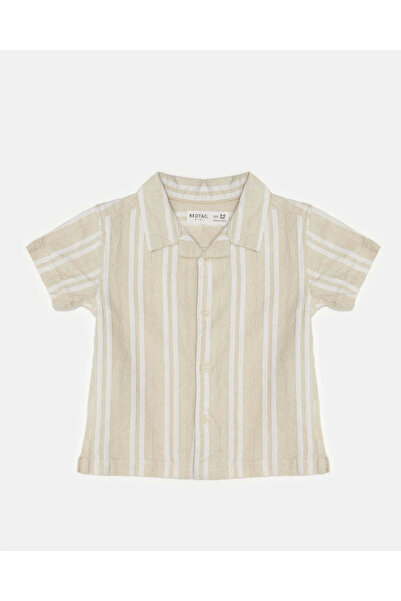 REDTAG قميص مخطط باللون البيج للأولاد الرضع