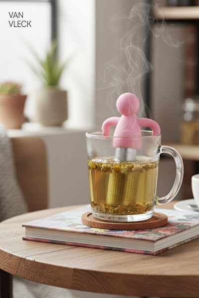 VAN VLECK Figured Tea and Herbal Tea Brewing Apparatus – Teapot That Can Be Fixed to the Edge of the Cup