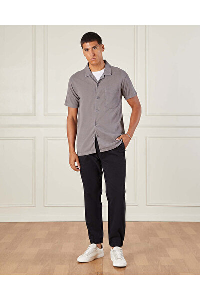 REDTAG Men Grey Resort Shirt