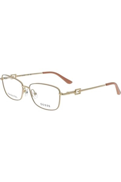 Guess GU2975-074-53 Women's Eyeglass Frame, Cream, Rectangular, 53 mm