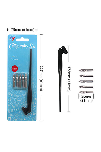 Choice 5 قطع من أقلام الحبر الجاف مع حامل قلم حبر جاف جديد لفن الخط والمانجا ...