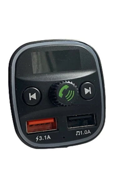 Ruan Xd8 Car FM Modulator with Bluetooth Function Bt Mod with Two Usb MicroSd Ports Black