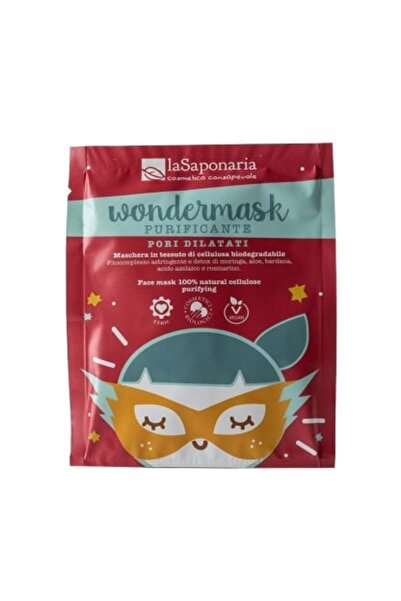 La Saponaria Purifying cellulose face mask, 10 ml,