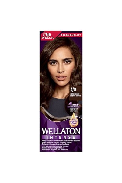 Wella Wellaton Permanent Hair Dye Satin Medium 4/0, 110 ml