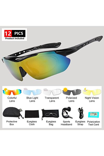 Choice Black black Riding Cycling Sunglasses Mtb Polarized Sports Cycling Glasses Goggles Bicycle Mountain