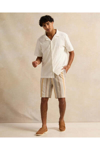 REDTAG Men White Solid Casual Shirt