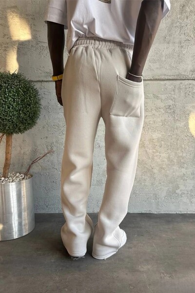 MADZEYMODA Men's Baggy Fit 3 Thread Fleece-Lined Mold Color Sweatpants Ke-7030