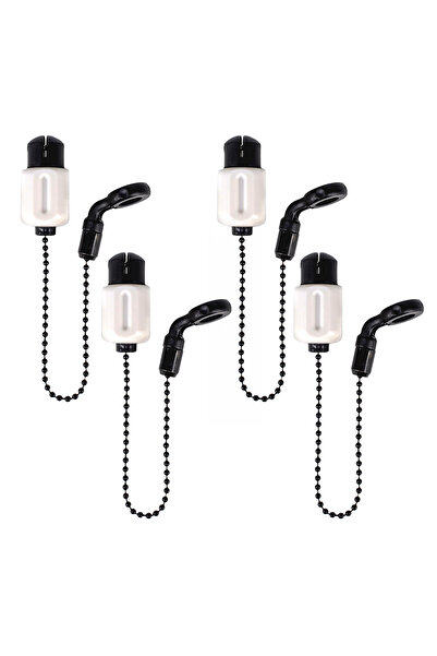 HIRISI 4pcs Carp Fishing Bobbins Swinger Drop Off Indicator Brass Chain for F...