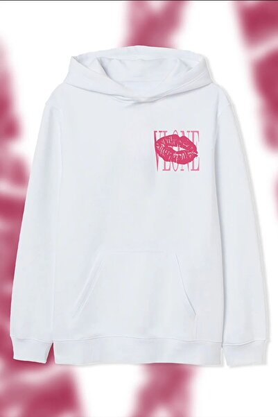 SVART WEAR VLONE KISS cu imprimeu supradimensionat Hanorac unisex cu glugă Swea tricou 100% bumbac