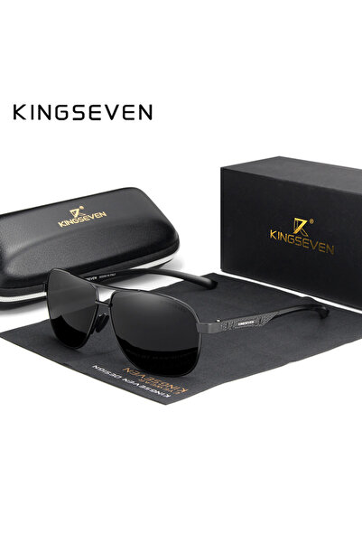 Choice Black Gray KINGSEVEN Brand Design Men Aluminum Sunglasses Polarized UV400 Mirror Lens Vintage Eyewea