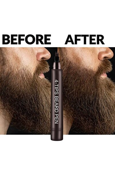 Zenorius Men's beard pencil, waterproof and long-lasting