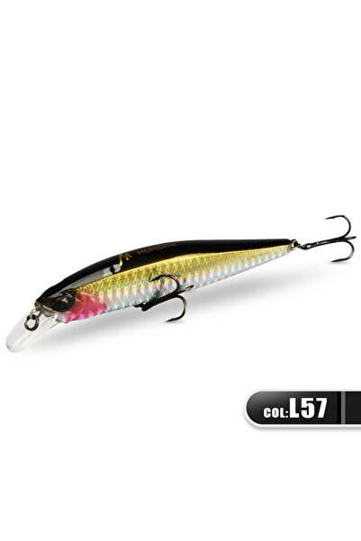 Choice طُعم صيد السمك العائم JBR-100F-L57 MRERDITH JERK MINNOW 100F 14 جرام، ...