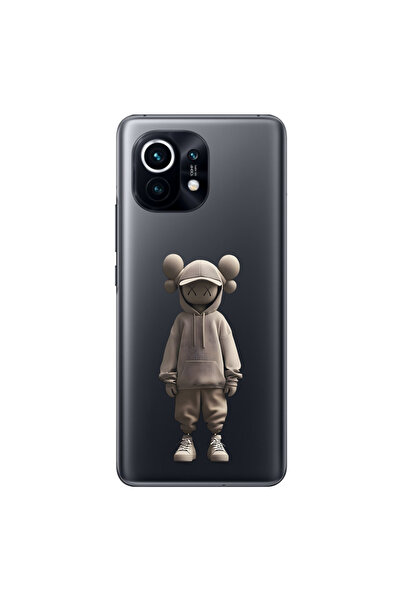 Dali Design حافظة شفافة متوافقة مع هاتف Xiaomi Mi 11 Lite بتصميم No Face 3