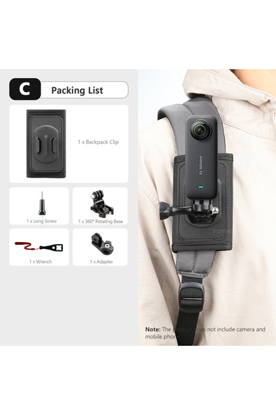 Choice مشبك حقيبة ظهر دوار 360 درجة من C Vamson لحامل الصدر والكتف لكاميرا In...