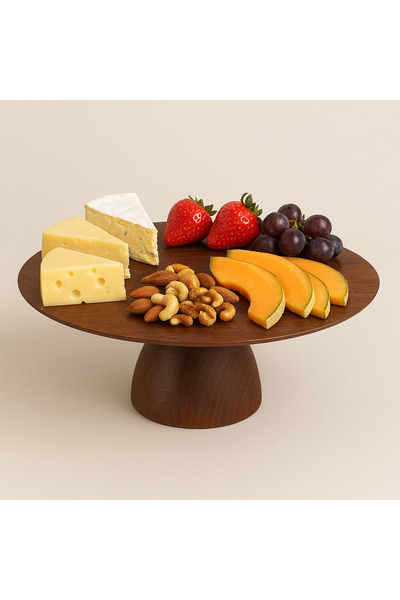 MİEN Acacia wood cake stand