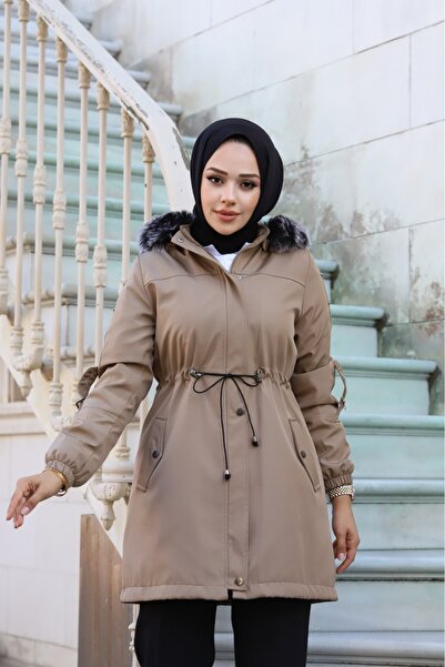 Vibeys Collection Winter Coat & Jacket with Fur Inside and Waterproof