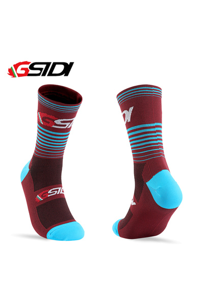 Choice bar red Gsidi New Cycling Socks High Quality Compression Men Bike Outdoor Women Running Professiona