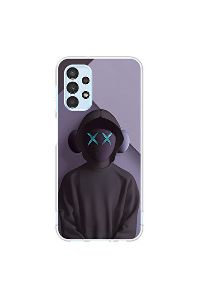 Dali Design حافظة شفافة متوافقة مع هاتف سامسونج جالاكسي A13 بتصميم No Face 2