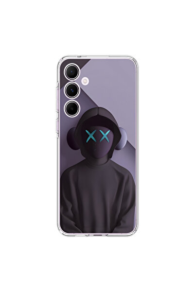 Dali Design حافظة شفافة متوافقة مع هاتف سامسونج جالاكسي A55 بتصميم No Face 2