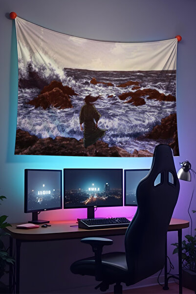 Halura Vagabond Anime Desenli Duvar Örtüsü– Kaliteli Kumaş, Gamer Oyuncu Oda ...