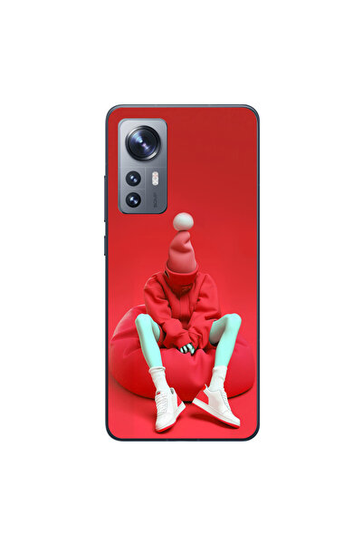 Dali Design حافظة شفافة متوافقة مع هاتف Xiaomi Mi 12 Lite بتصميم No Face 7