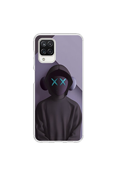 Dali Design حافظة شفافة متوافقة مع هاتف سامسونج جالاكسي A12 بتصميم No Face 2