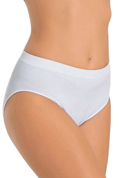 Miss Fit Stitch-Free women's panties, with soft edge, slip type, white color
