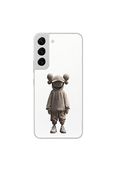 Dali Design حافظة شفافة متوافقة مع هاتف سامسونج جالاكسي S22Plus بتصميم No Face 3