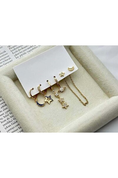 Venus Design Çelik 6lı Göz Küpe Seti