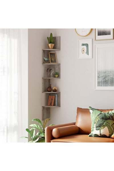 VASAGLE Vasagle corner shelf, 5 shelves, LBC020M01, 127.5 x 20 x 20 cm