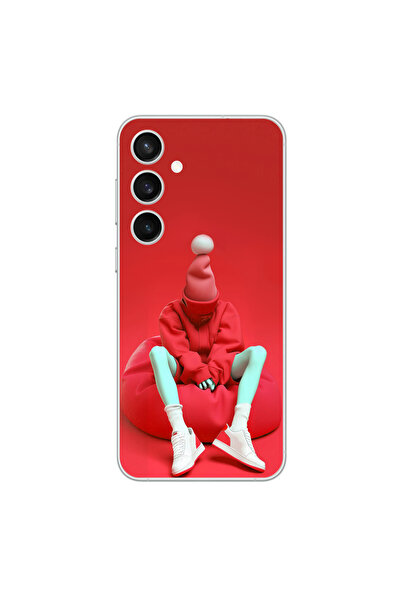 Dali Design حافظة شفافة متوافقة مع هاتف سامسونج جالاكسي S23Plus بتصميم No Face 7