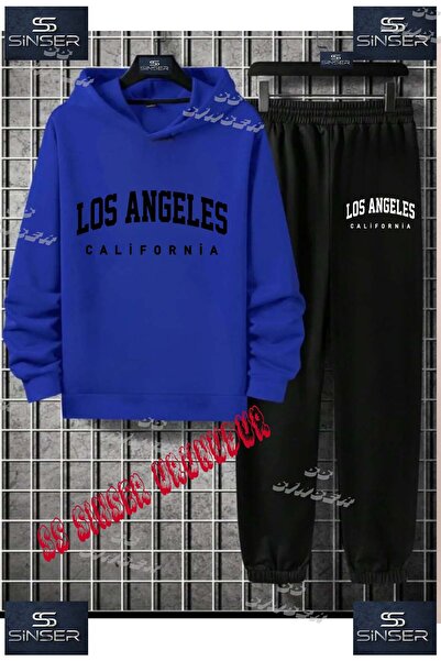 SS SİNSER Children's Unisex'Losanlegeles California Black' Special Printed Ho...