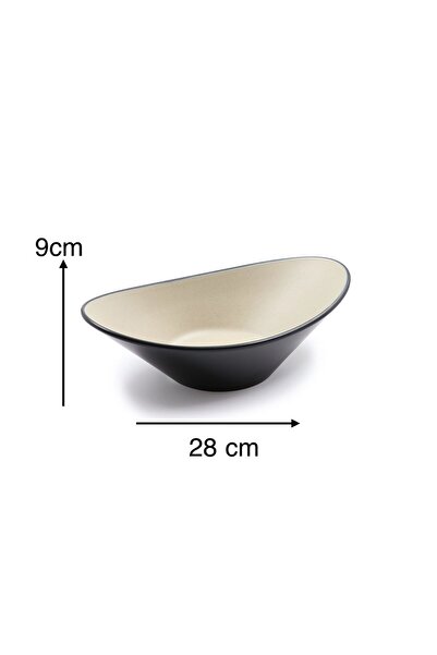LANDREEN Premium melamine salad bowl/serving dish, set of 2