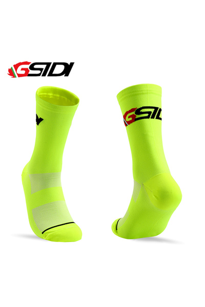Choice green Gsidi New Cycling Socks High Quality Compression Men Bike Outdoor Women Running Professional