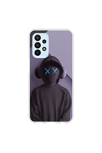 Dali Design حافظة شفافة متوافقة مع هاتف سامسونج جالاكسي A23 بتصميم No Face 2