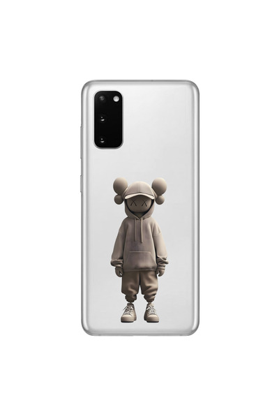 Dali Design حافظة شفافة متوافقة مع هاتف سامسونج جالاكسي S20 بتصميم No Face 3