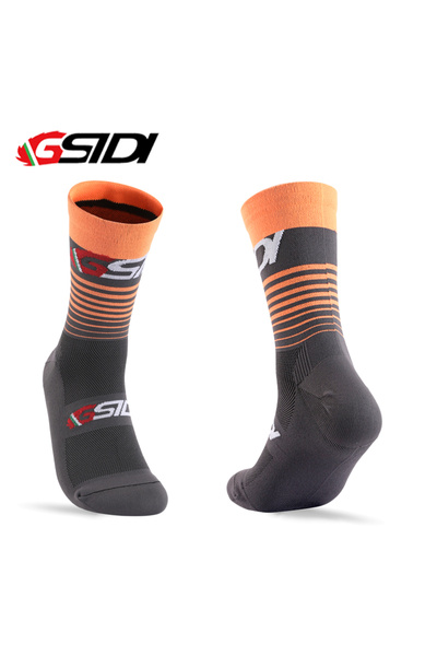 Choice bar orange Gsidi New Cycling Socks High Quality Compression Men Bike Outdoor Women Running Professi